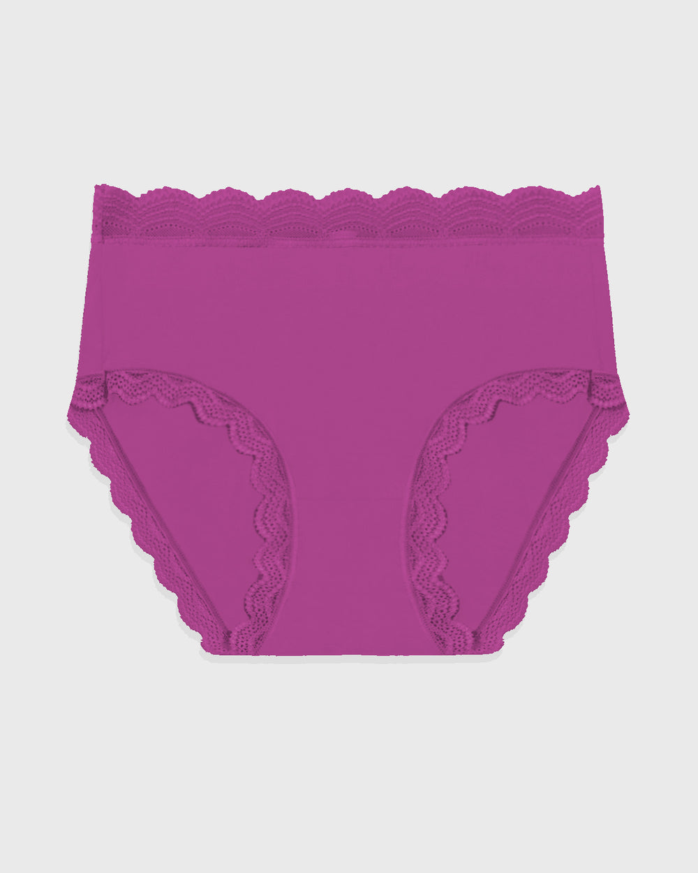 Breezies Lilac Purple Hi-cut Panties Nylon Microfiber UltimAir New Brief