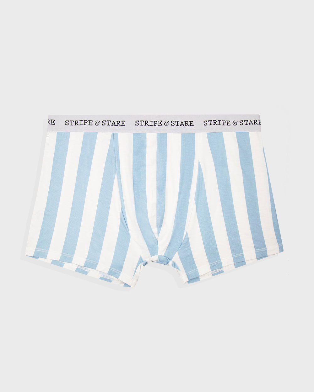 Unisex Boxer - Pale Blue Holiday Stripe Stripe & Stare