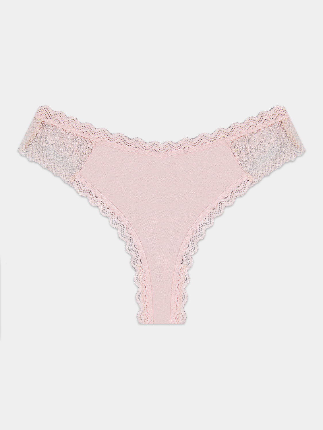Eco Lace Thong - Pale Pink