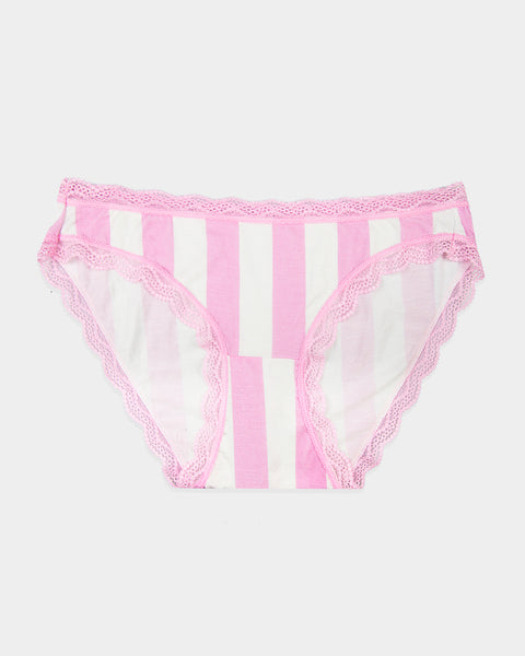 The Original Brief - Candy Floss Pink Holiday Stripe