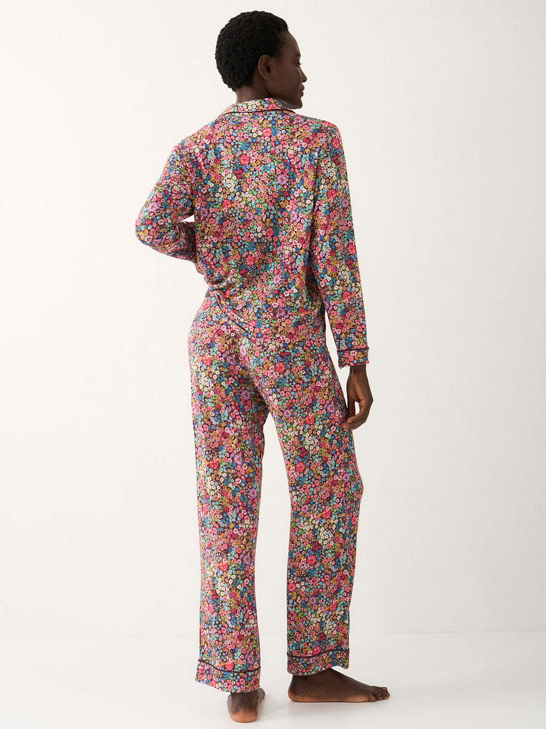 Long Pajama Set - Pansy Pop