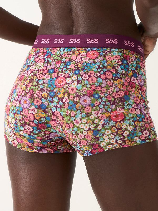 Women's Boxer - Pansy Pop