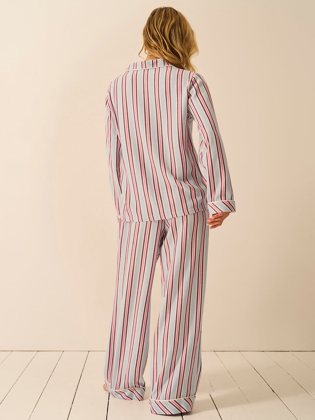 Soft Brushed Woven Pajama Bottoms - Slumber Stripe