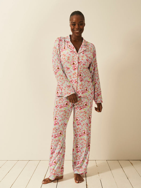 Long Pajama Set - Pastel Poppy Charming Garment Enterprises Co