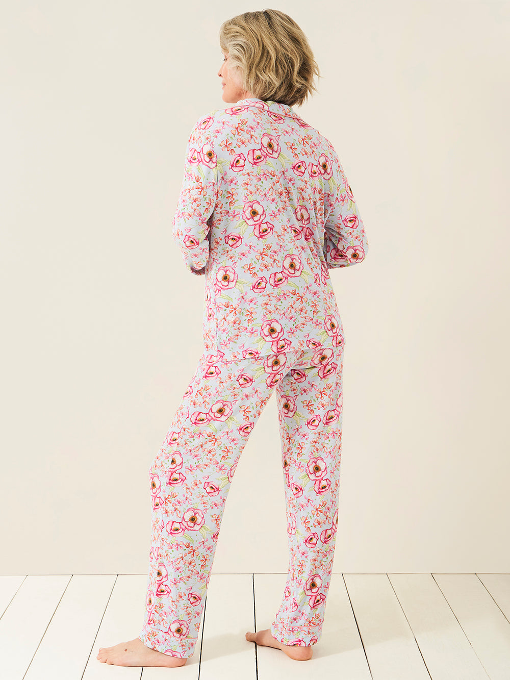 Long Pajama Set - Pastel Poppy Charming Garment Enterprises Co