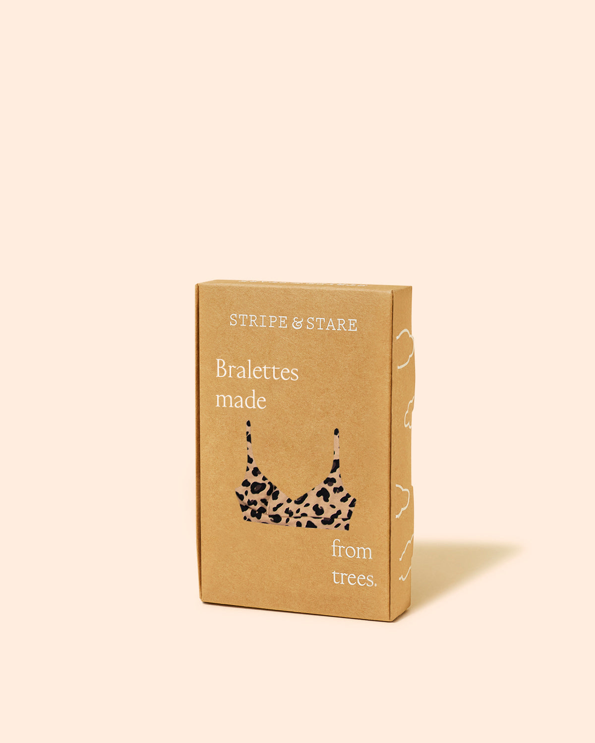 Crossover Bra - Peach Latte Leopard