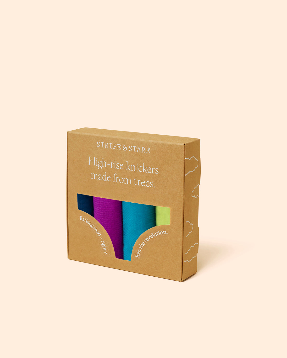 High Rise Brief Four Pack - Peacock Charming Garment Enterprises Co