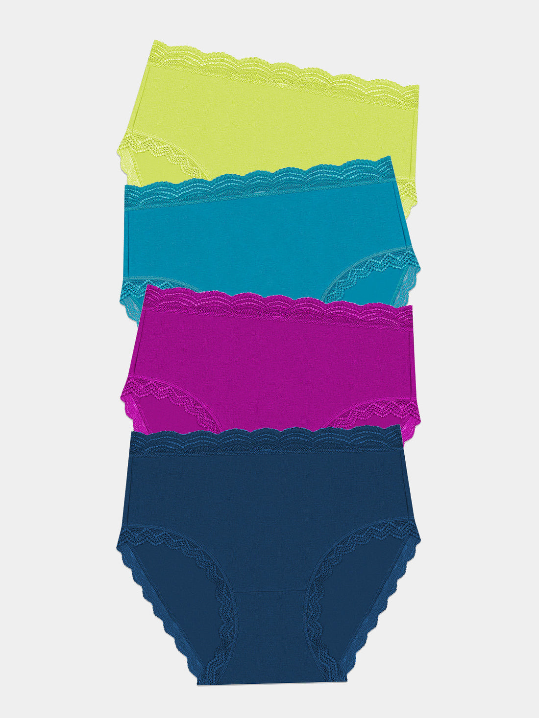 High Rise Brief Four Pack - Peacock Charming Garment Enterprises Co