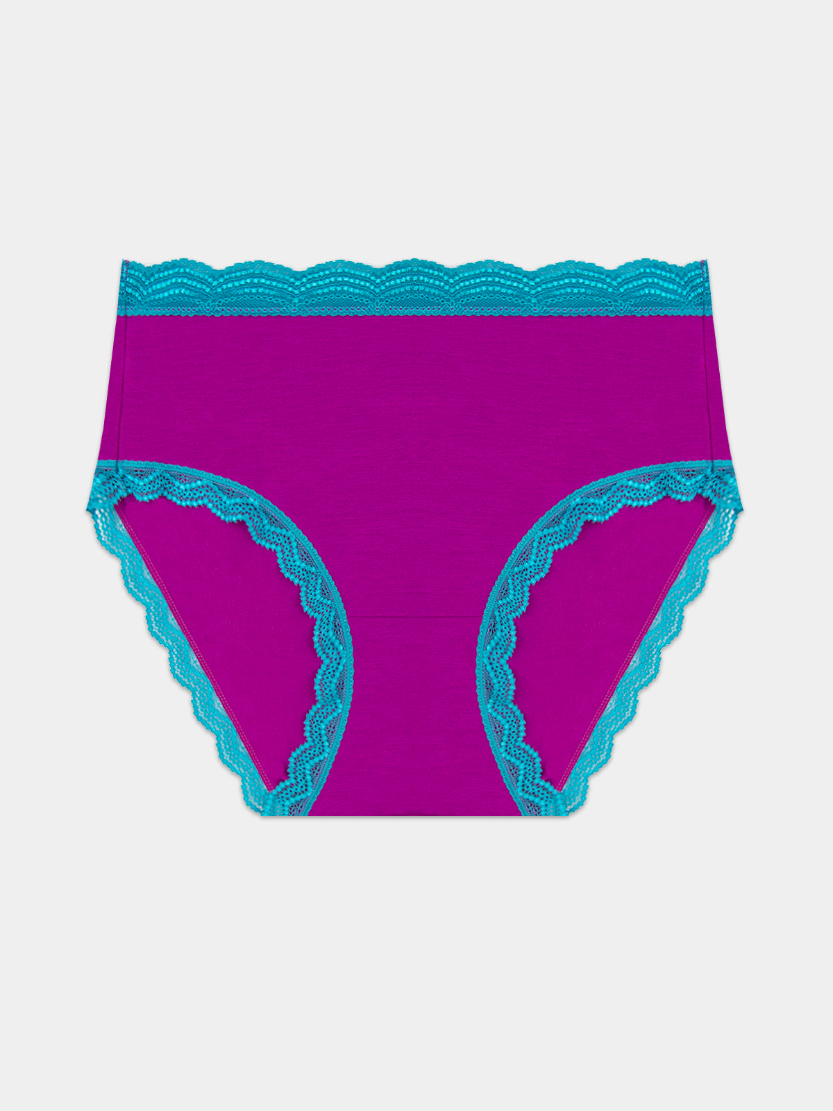 High Rise Brief - Electric Fuchsia & Teal Charming Garment Enterprises Co