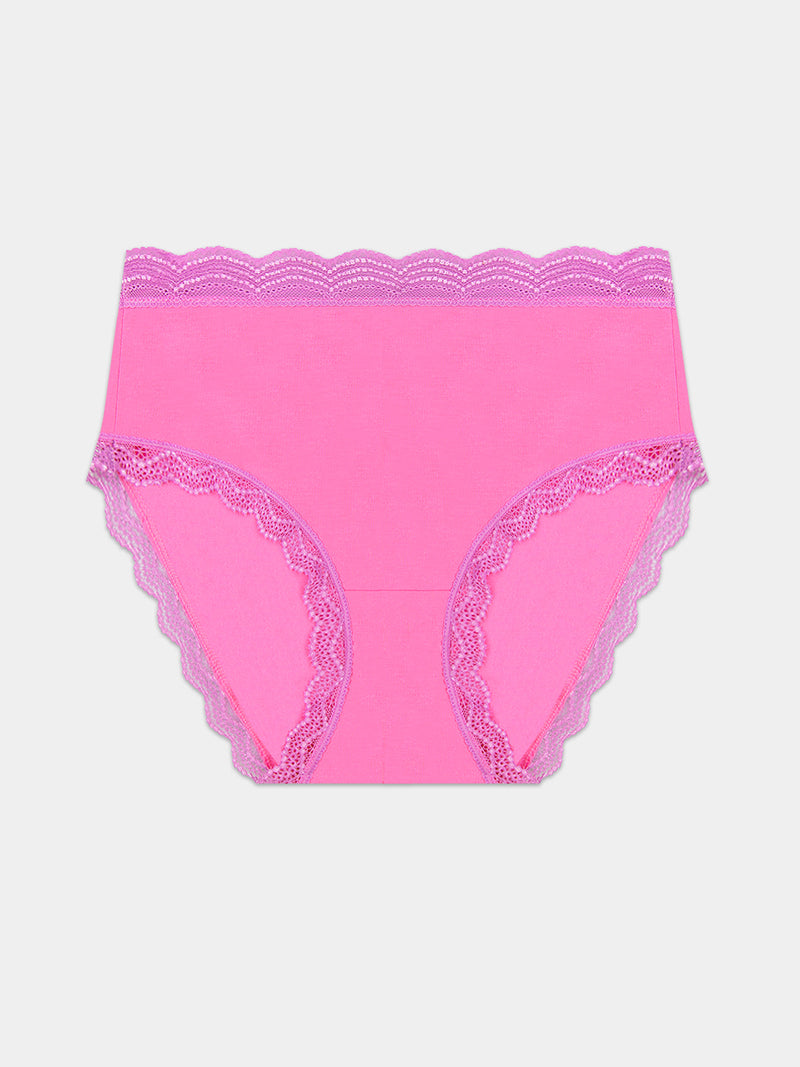 High Rise Brief - Pink Cosmos & Sweet Violet Charming Garment Enterprises Co