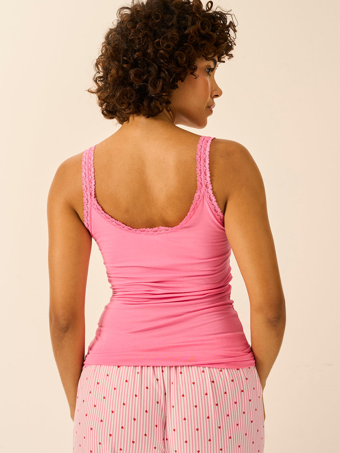 Lace Cami - Pink Cosmos