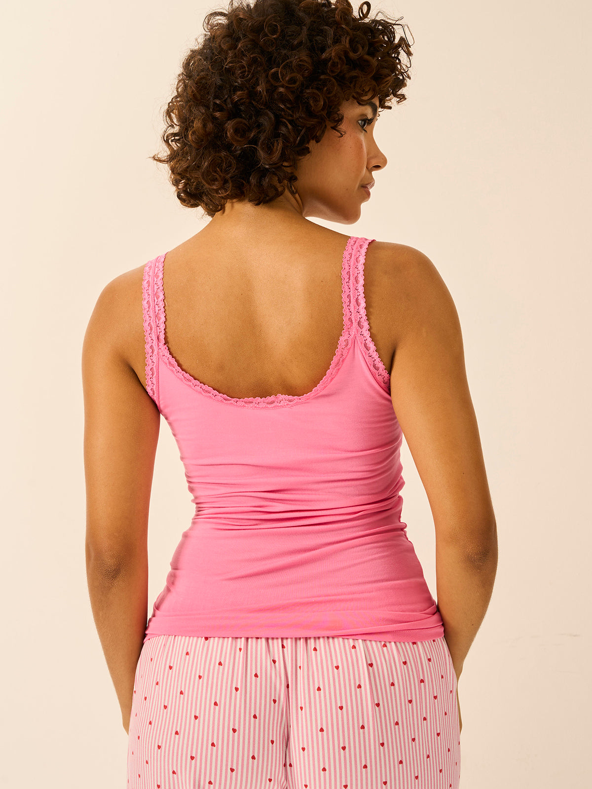 Lace Cami - Pink Cosmos