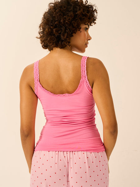 Lace Cami - Pink Cosmos