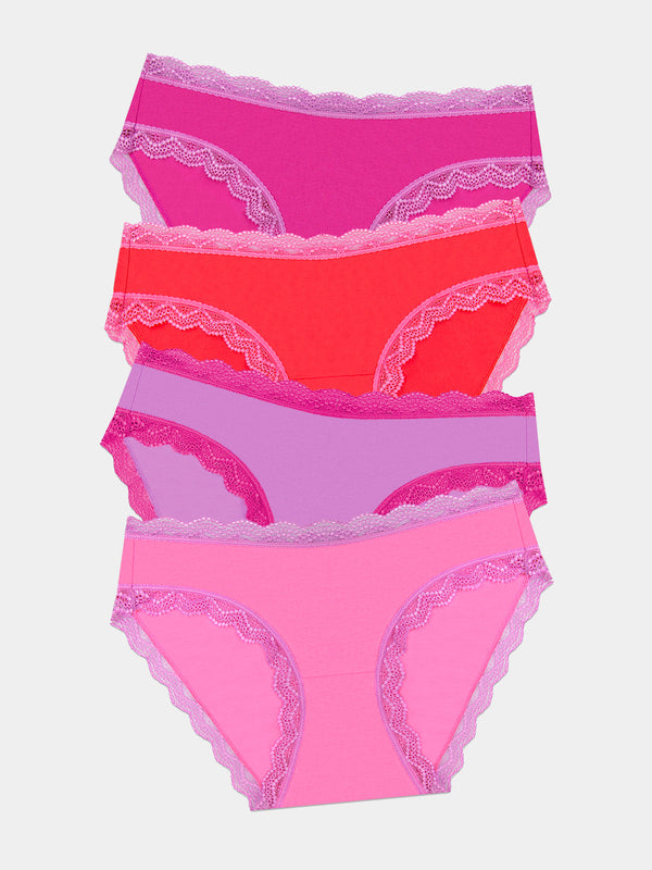 The Original Brief Four Pack - Pink Cosmos Contrast