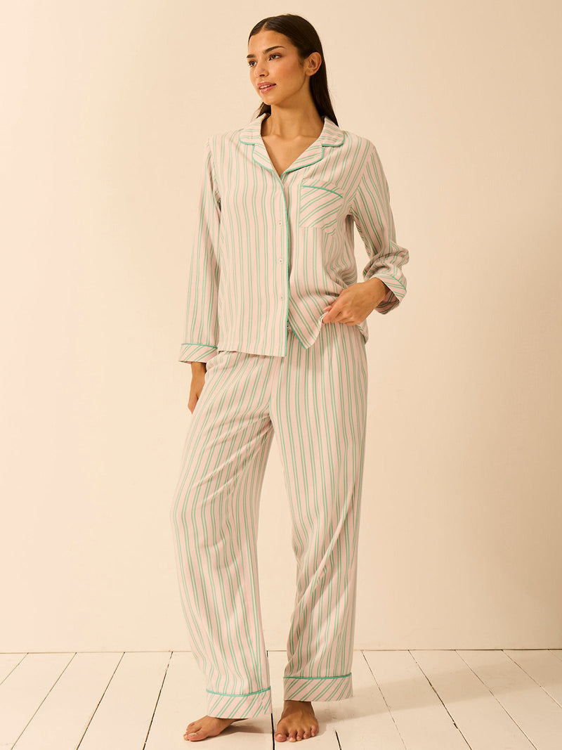 Soft Brushed Woven Pajama Bottoms - Lady Garden