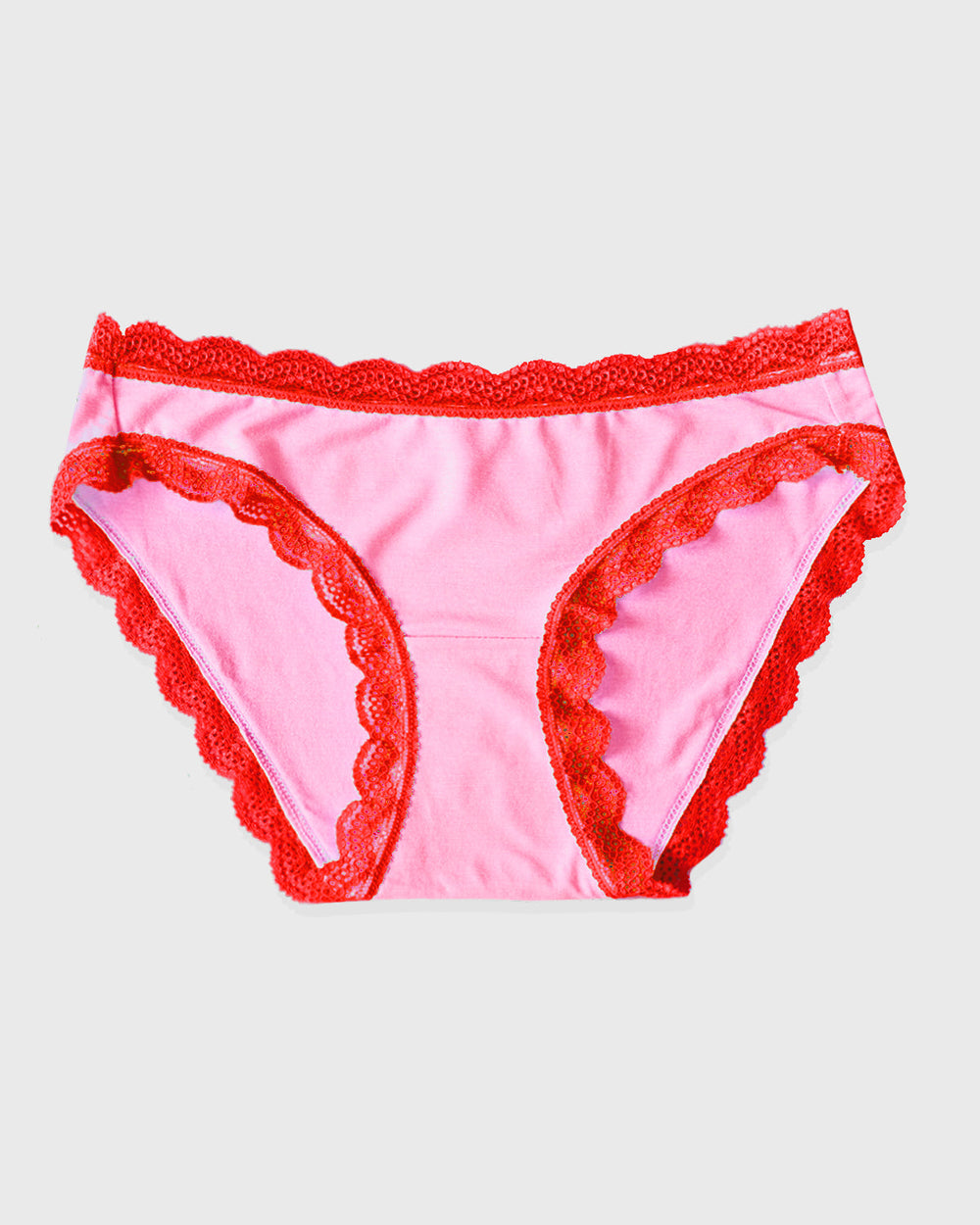 The Original Brief - Pink and Red Contrast Stripe & Stare