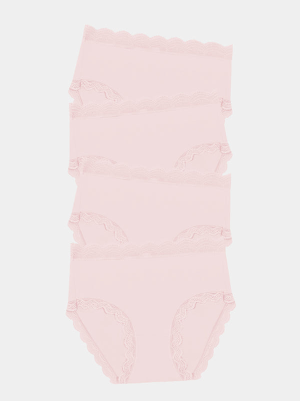 High Rise Brief Four Pack - Pink-a-Boo