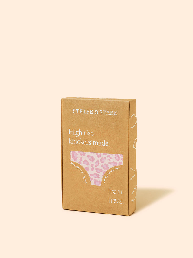 High Rise Brief - Pink-a-Boo Leopard