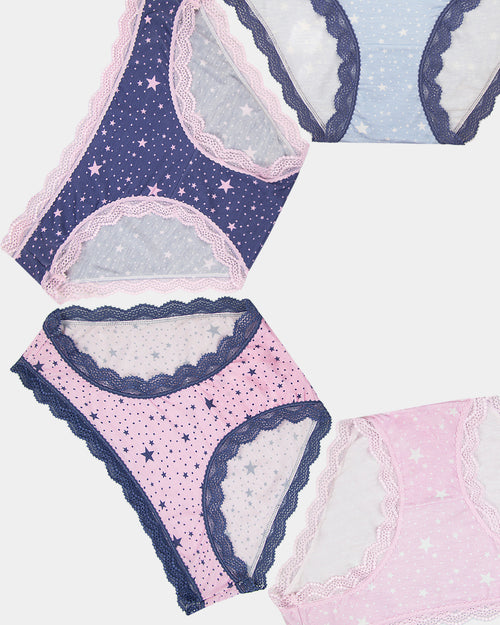 The Original Brief Four Pack - Pirouette Stars Stripe & Stare