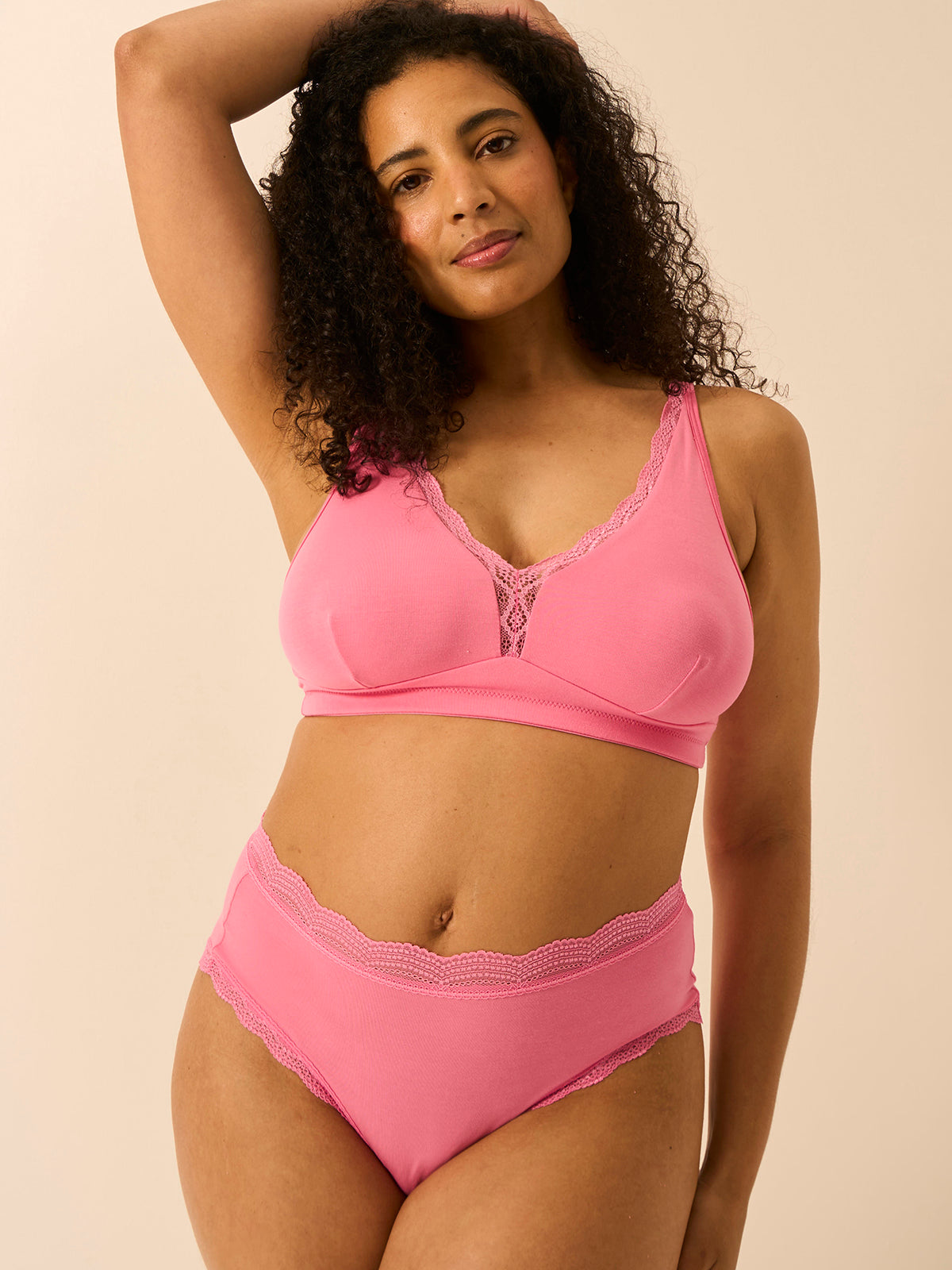 High Rise Brief - Pop Pink