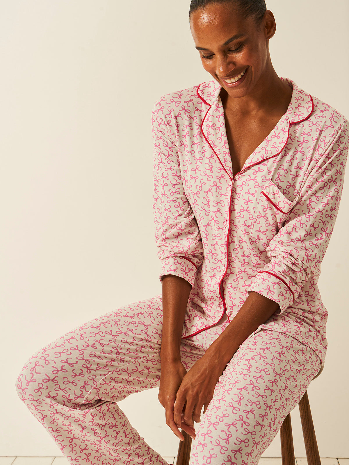 Long Pajama Set - Put a Bow on it