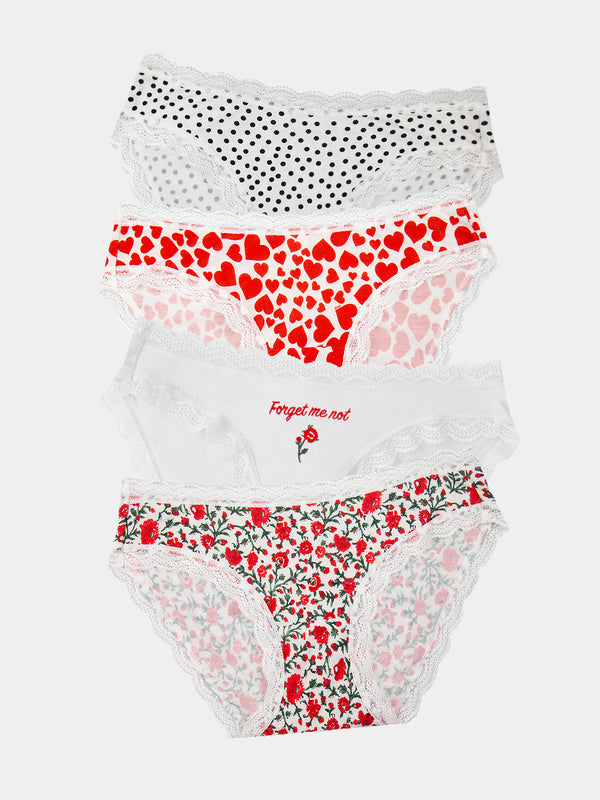 The Original Brief Four Pack - RIXO Forget Me Not Wholegood Inter-United Ltd