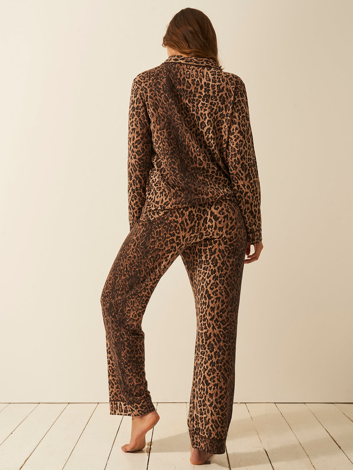 Long Pajama Set - RIXO Classic Leopard