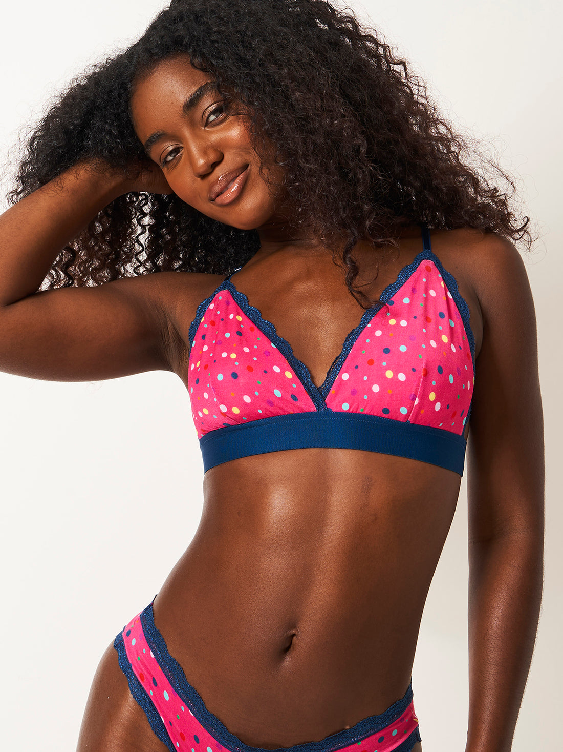 Lace Bralette - Raspberry Confetti