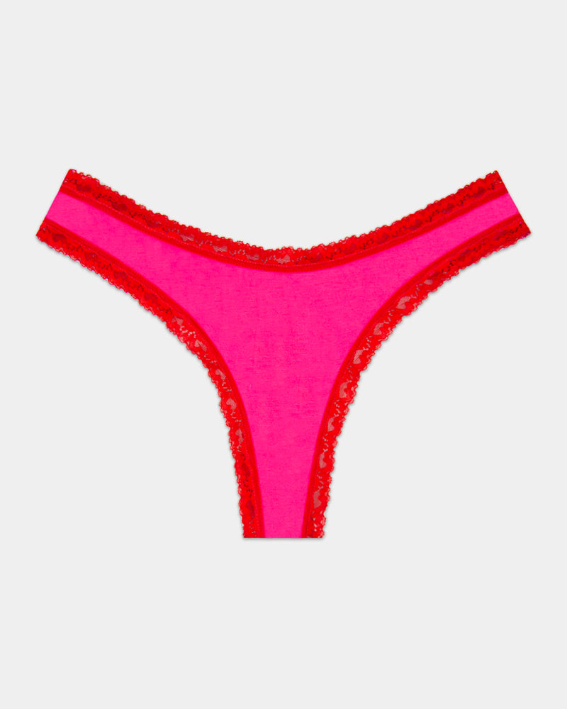 Thong - Raspberry and Scarlet Charming Garment Enterprises Co