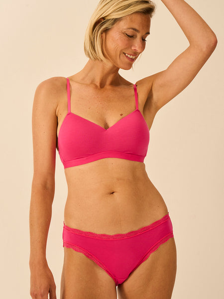 Smooth Sculpt Padded Bra - Raspberry