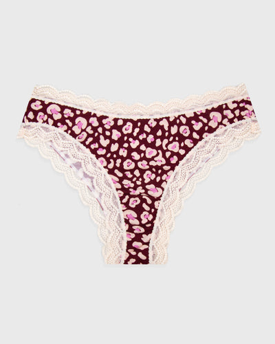 Brazilian Brief - Rouge Leopard Stripe & Stare