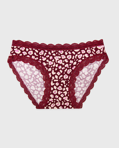 The Original Brief - Rouge Leopard Stripe & Stare