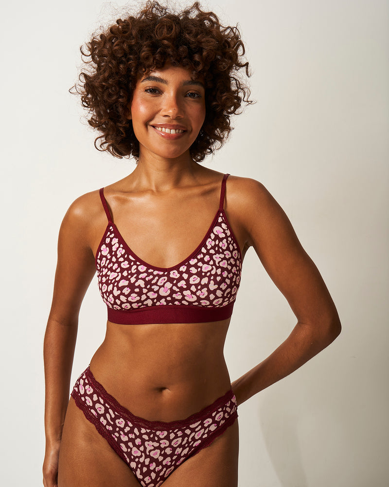 T-Shirt Bra - Rouge Leopard Charming Garment Enterprises Co