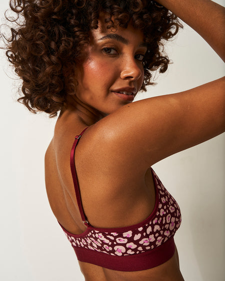 T-Shirt Bra - Rouge Leopard Charming Garment Enterprises Co