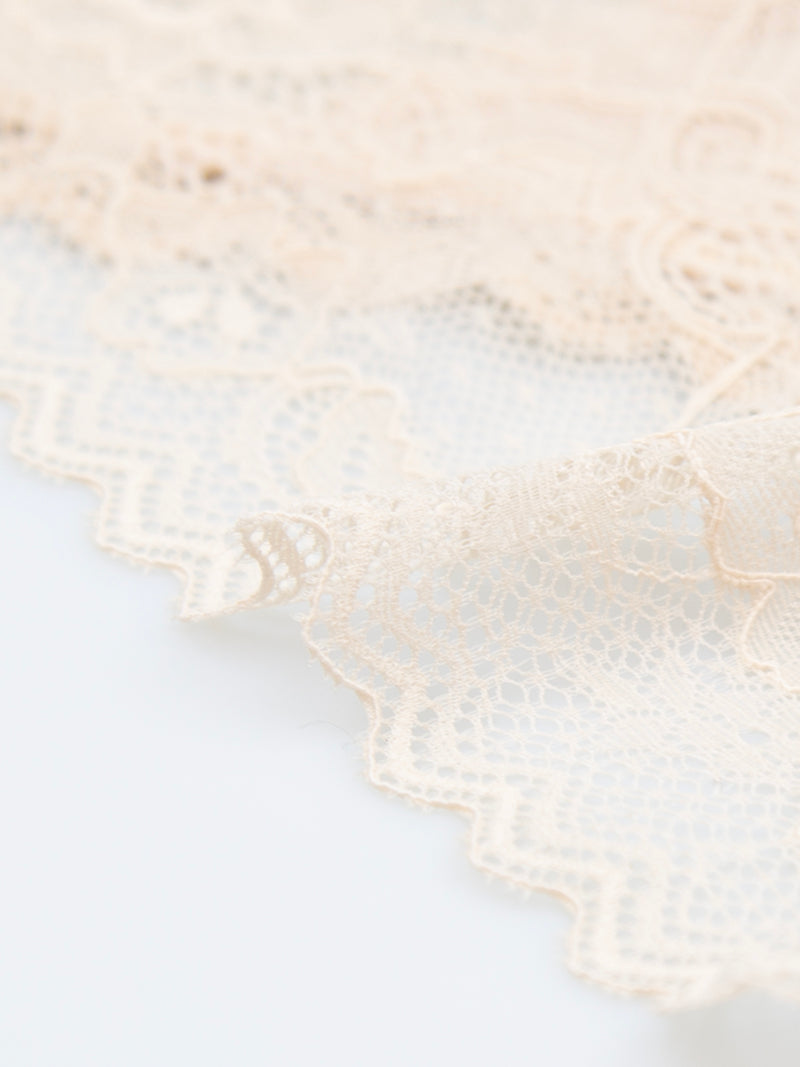 Eco Lace High Rise Brief - Sand