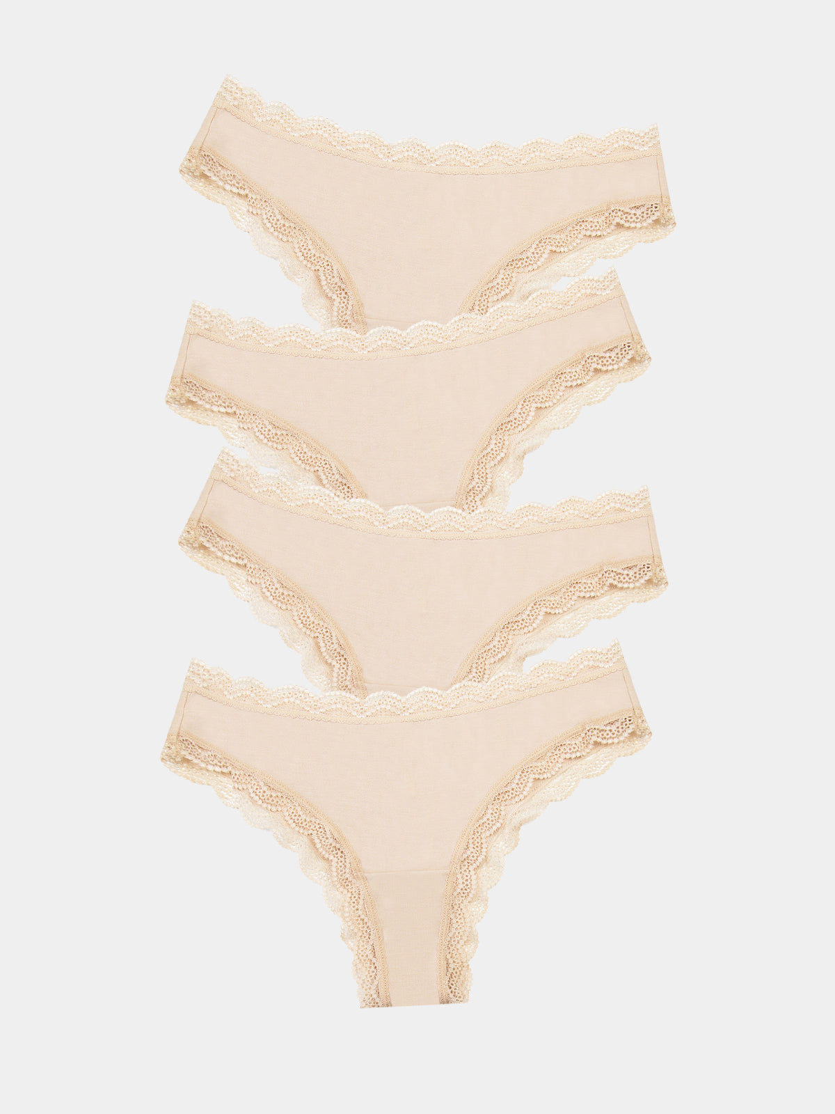 Brazilian Brief Four Pack - Sand Charming Garment Enterprises Co