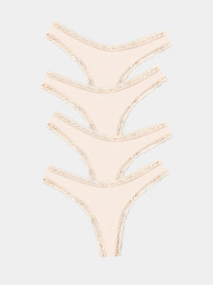 Thong Four Pack - Sand