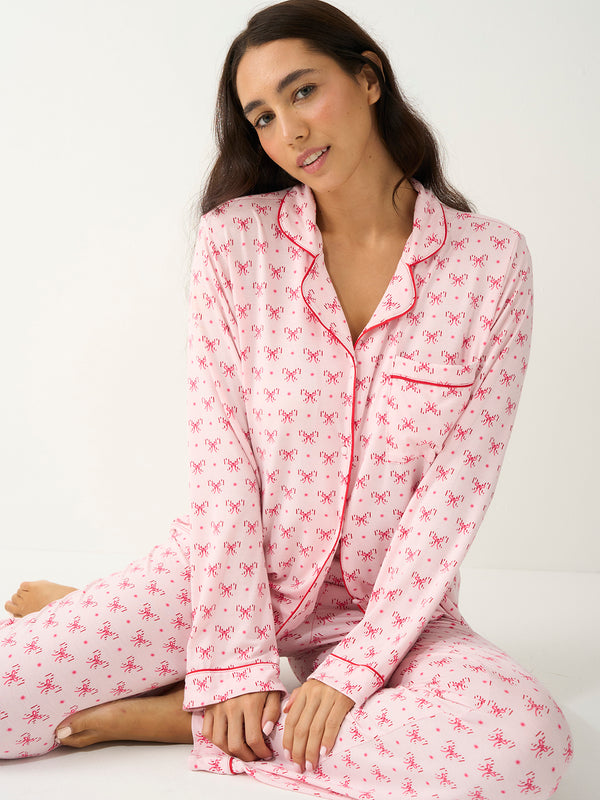 Long Pajama Set - Santa Baby