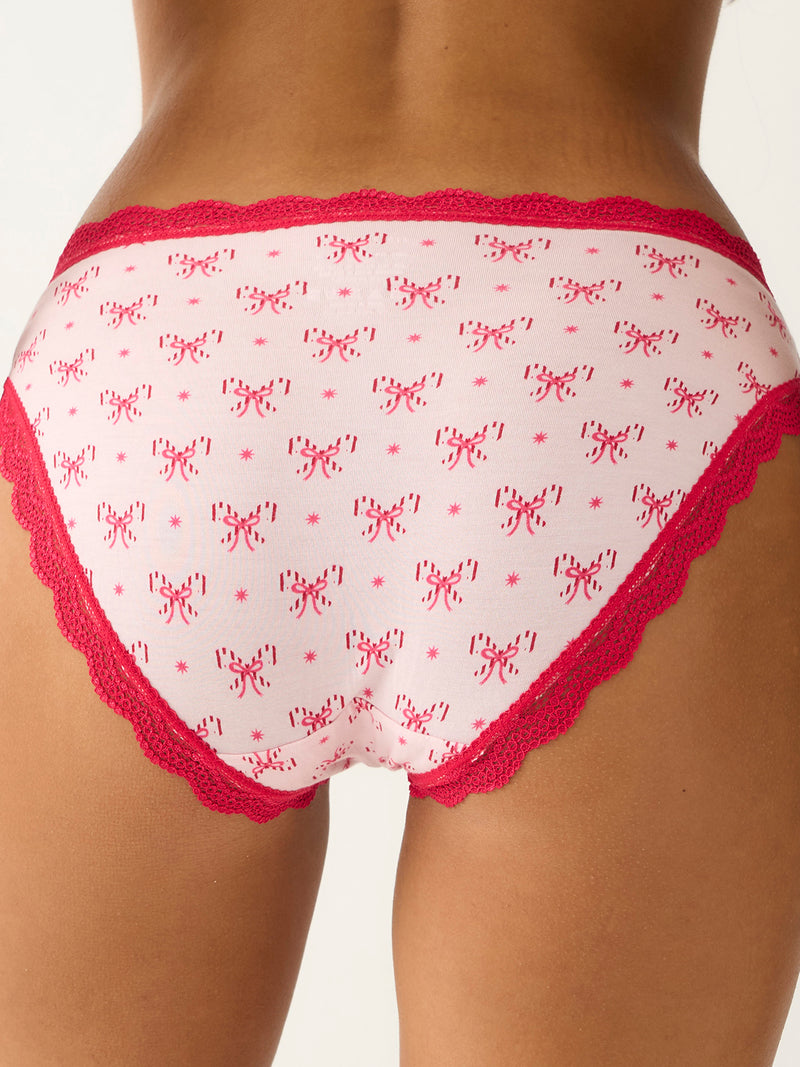 Mid Rise High Leg Brief Four Pack - Santa Baby