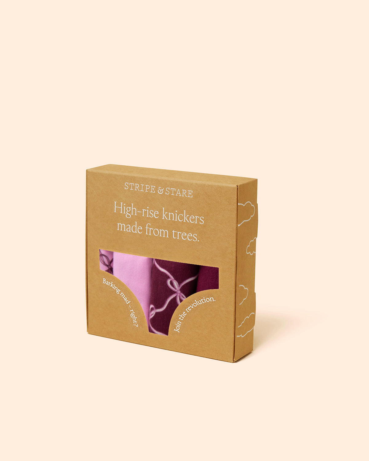 High Rise Brief Four Pack - Say it with a Bow Wholegood Inter-United Ltd