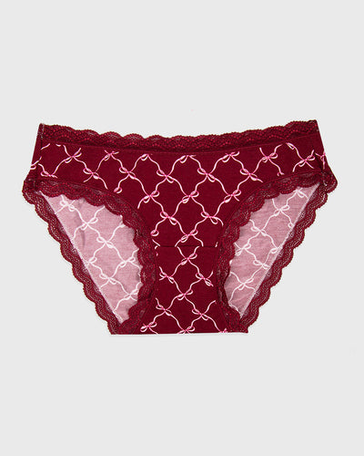 The Original Brief - Rouge Bow Stripe & Stare