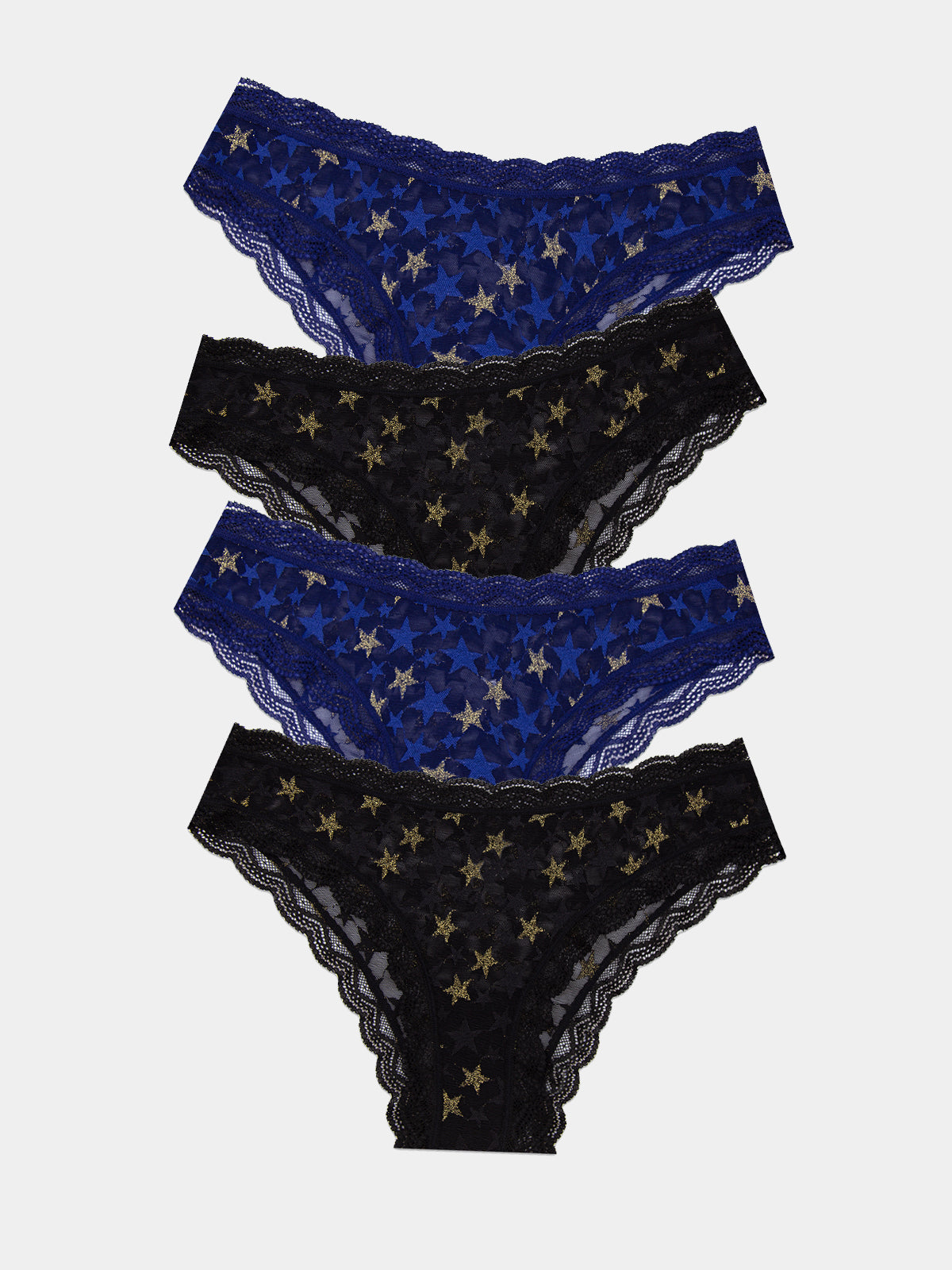 Brazilian Brief Four Pack - Shine Like a Star Hop Lun Limited
