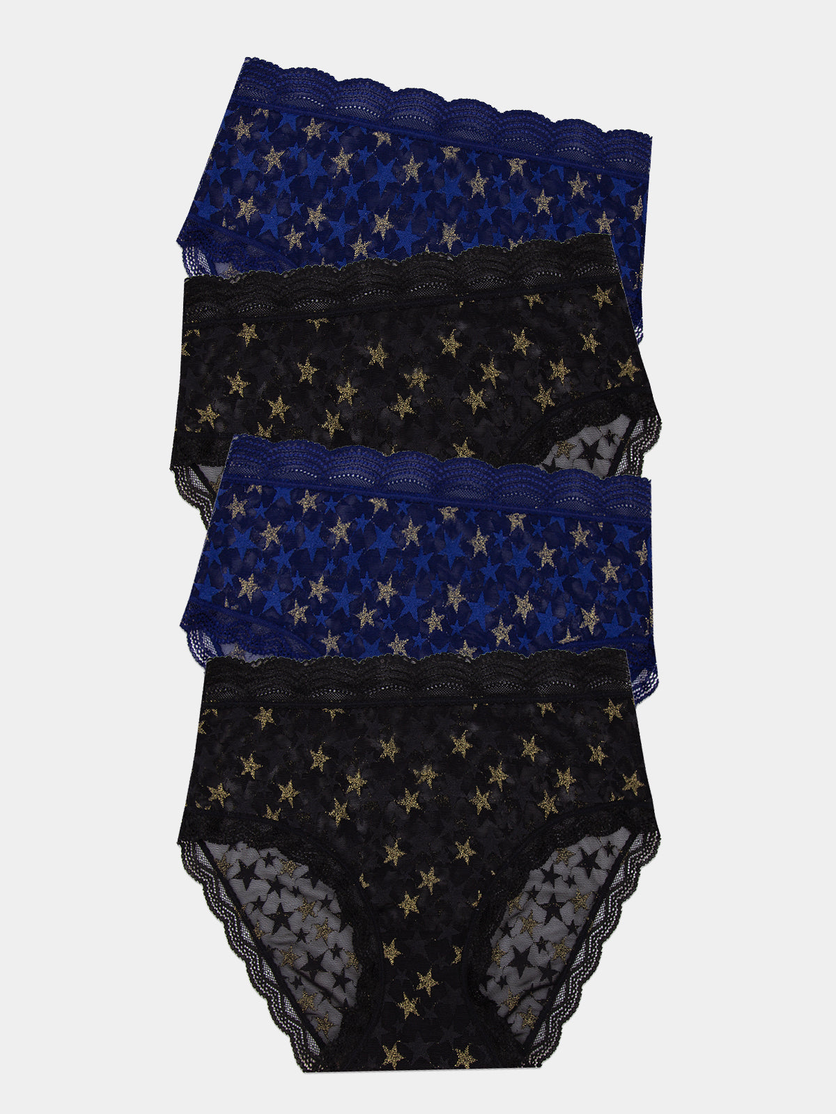 High Rise Brief Four Pack - Shine Like a Star Hop Lun Limited