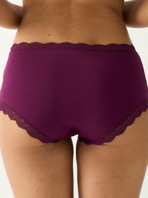Shortie Brief - Black Cherry