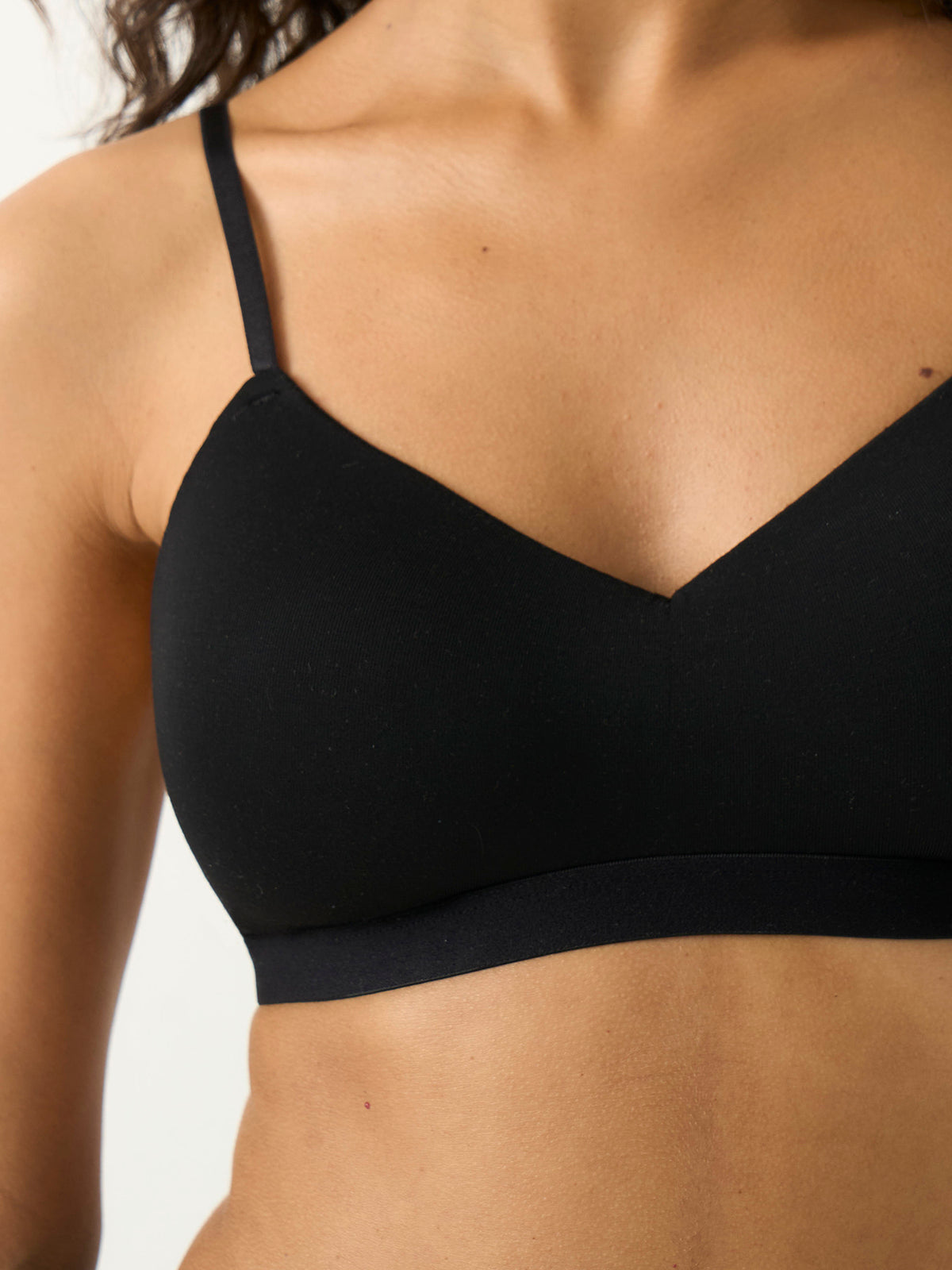 Smooth Sculpt Padded Bra - Black
