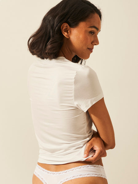 Short Sleeve Top - White Wholegood Inter-United Ltd