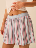 Soft Brushed Woven Pajama Shorts - Slumber Stripe