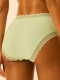 ZigZag Lace High Rise Brief - Spearmint