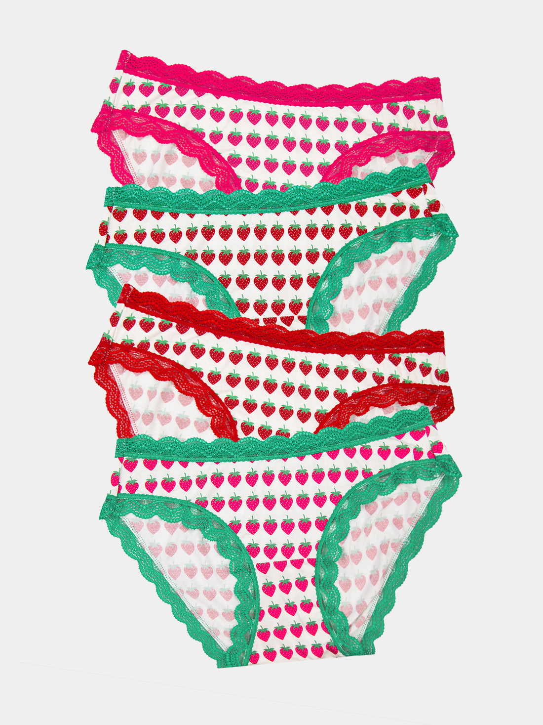 The Original Brief Four Pack - Strawberry Dreams Charming Garment Enterprises Co