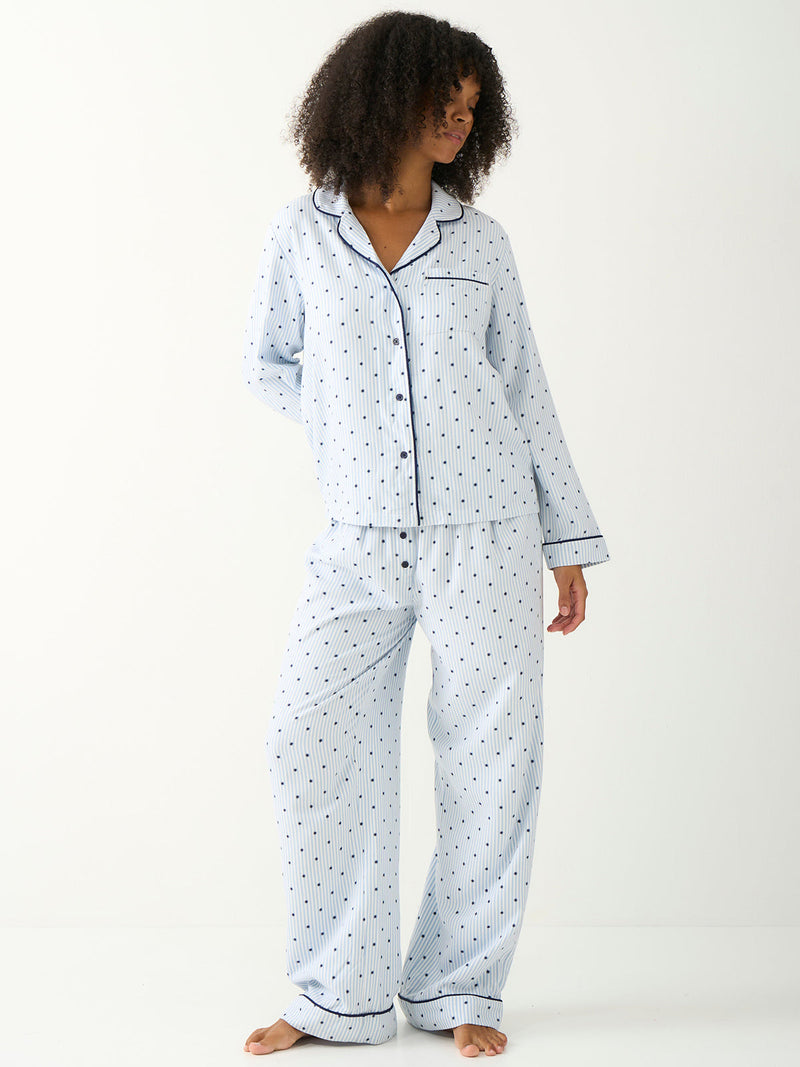 Soft Brushed Woven Pajama Bottoms - Stripe & Shine